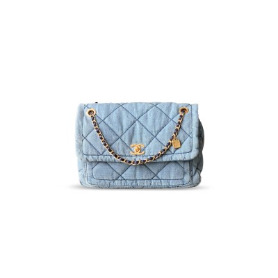 CHANEL DENIM CLASSIC FLAP BAG 493625 (37*23*10cm)